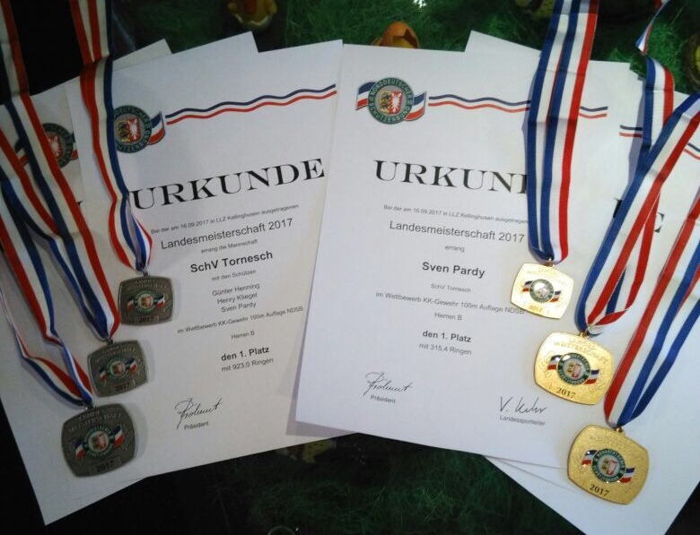 Kreisschützenverband Pinneberg - Erfolgreiche Landesmeisterschaften NDSB Auflage